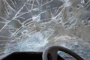 MVA Accident Lawyer Tulsa, OK - Crashed windshield