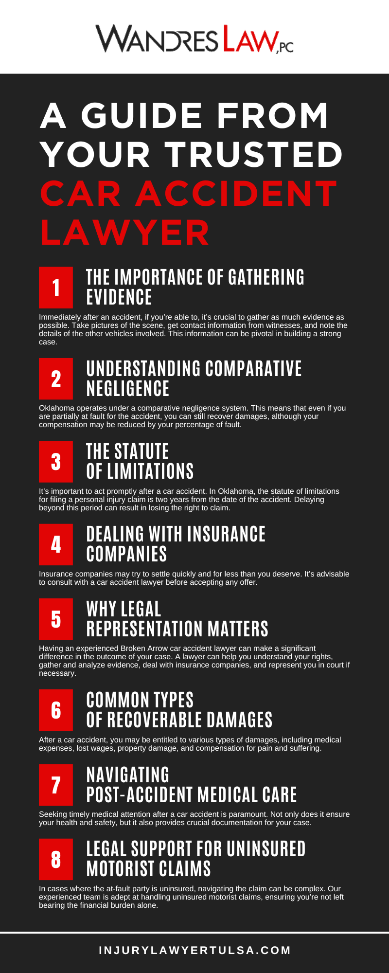 A Guide From Your Trusted Car Accident Lawyer Infographic